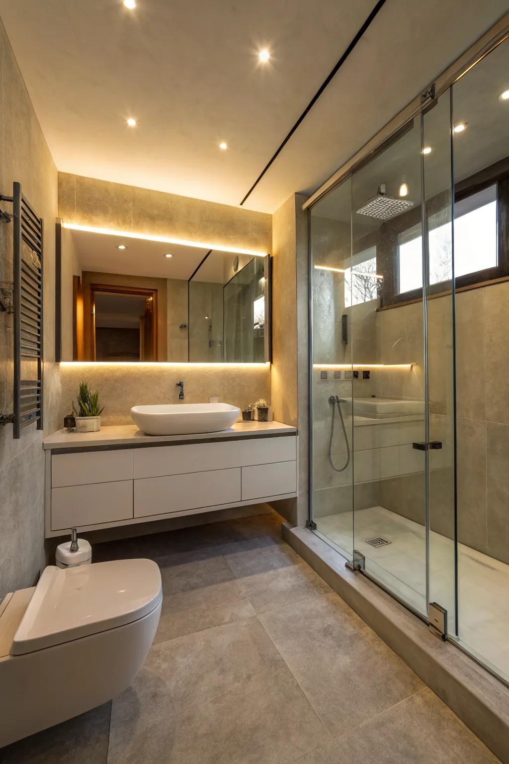 Introduce intrigue using a waterproof roughcast surface.