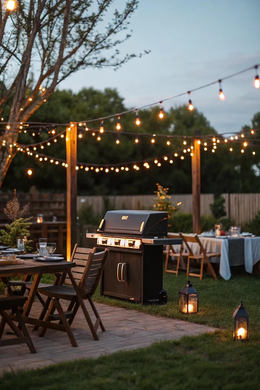Improve your BBQ with special lights.