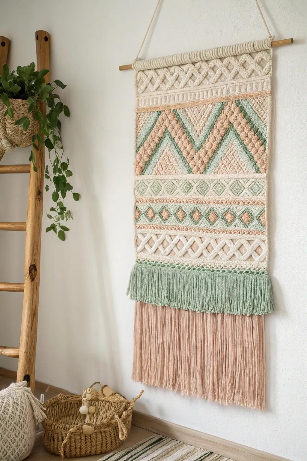 Embrace the skill of tapestry weaving and incorporate a trace of warmth and texture into your abode.