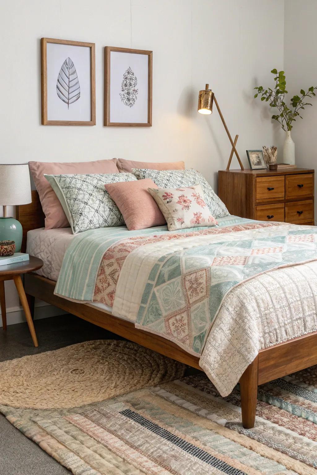 Vintage charm infuses your space with warmth and character.