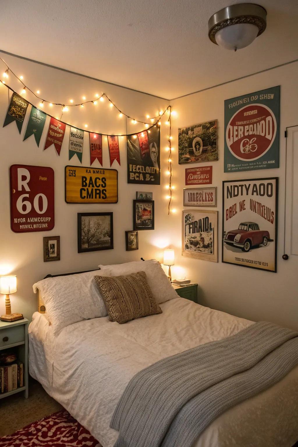 Vintage touches add charm and personality to your bedroom.