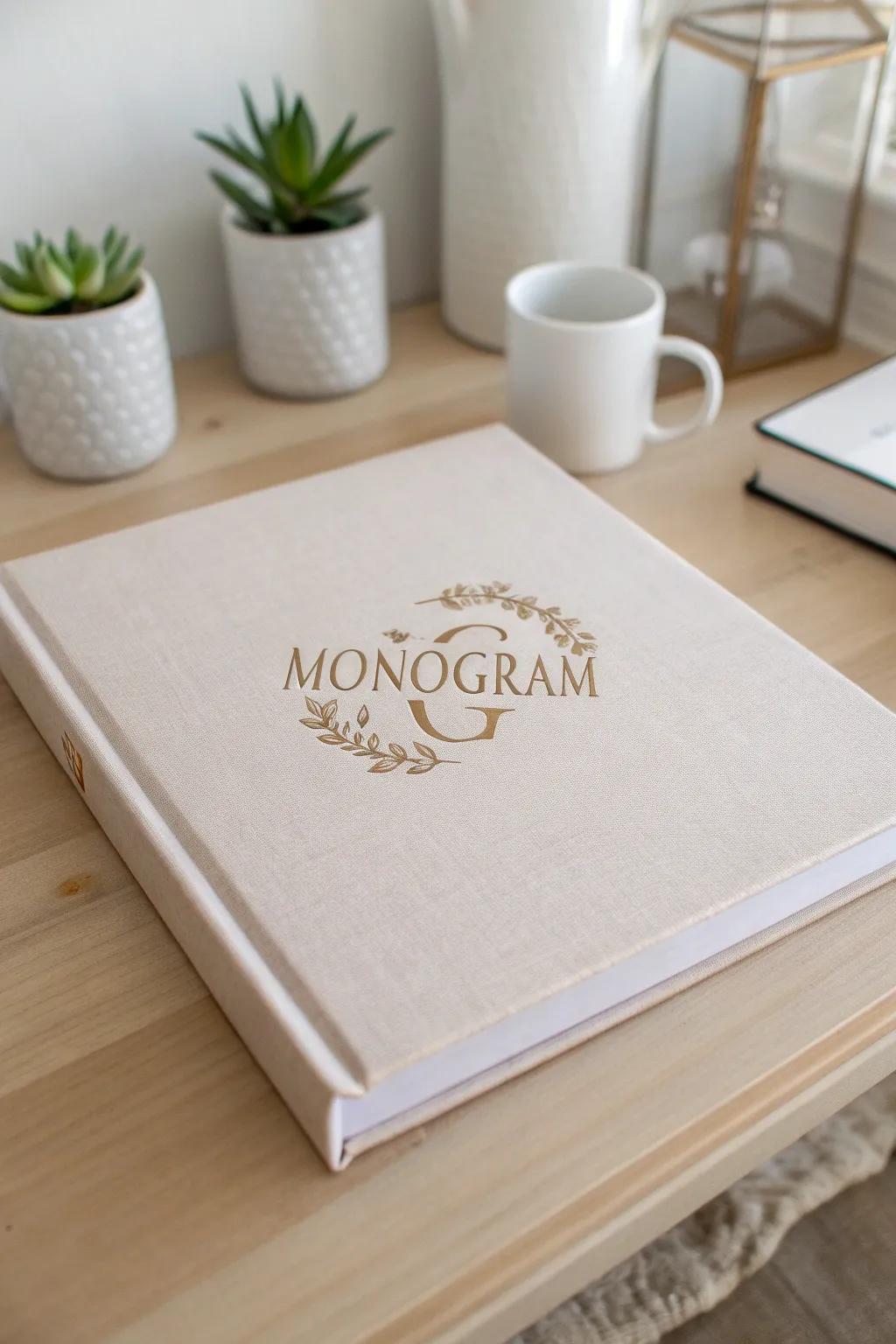 Transform your binder into a personal statement with elegant monogram embroidery. 🌿✨ #ScandiBoho #BinderDesign