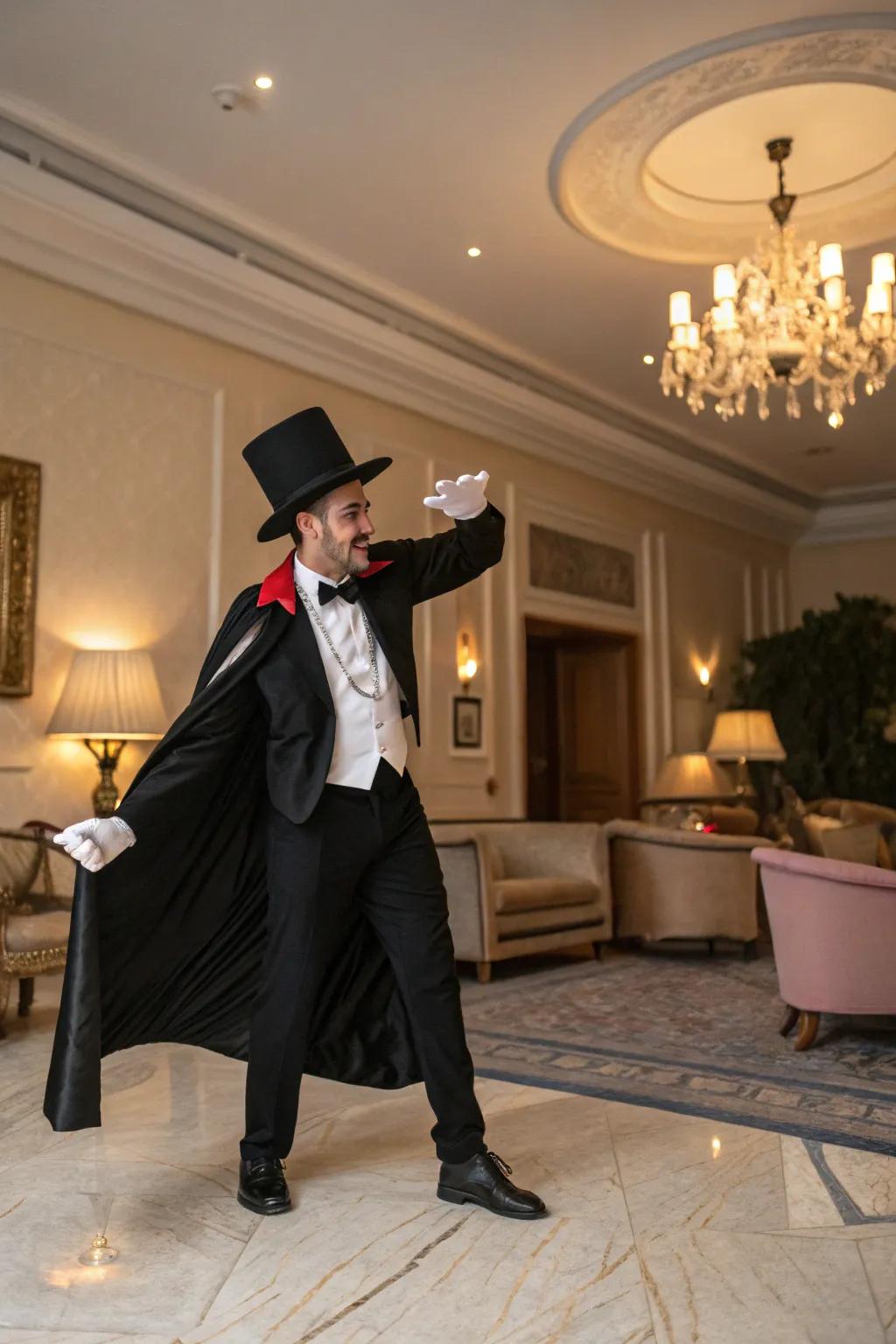 Create magic this Halloween with a mystical magician costume.