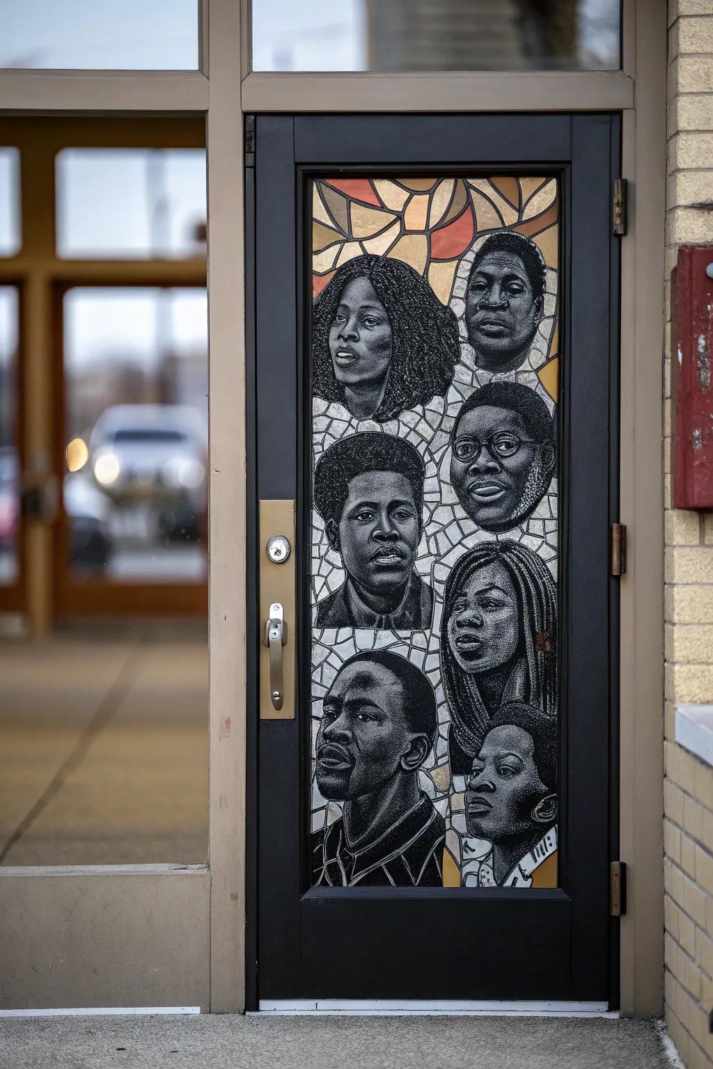 A collection of faces celebrating diversity within the Black community.