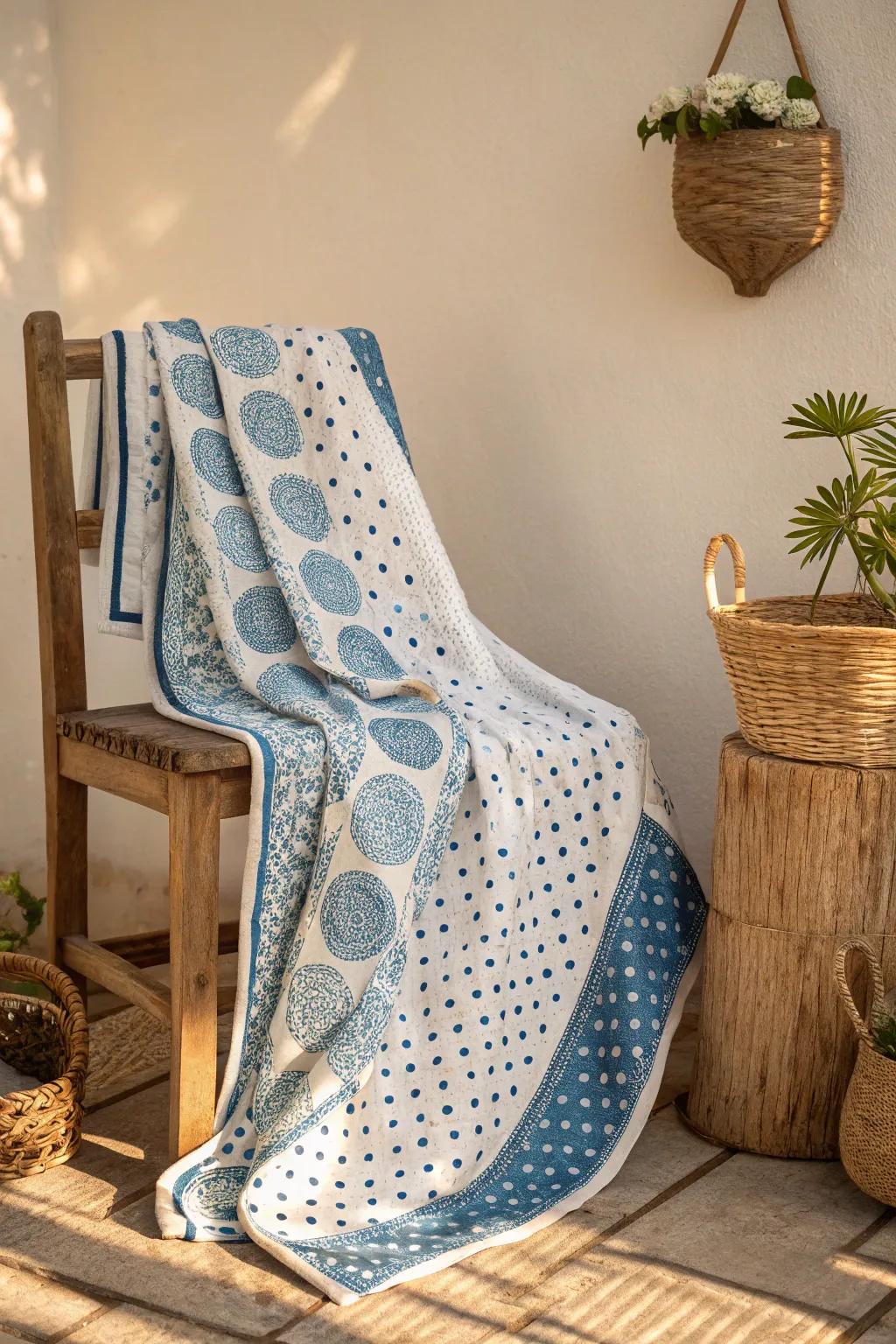 Celebrate whimsy with our Round Spot Quilt&mdash;ideal for adding a playful accent to any space.