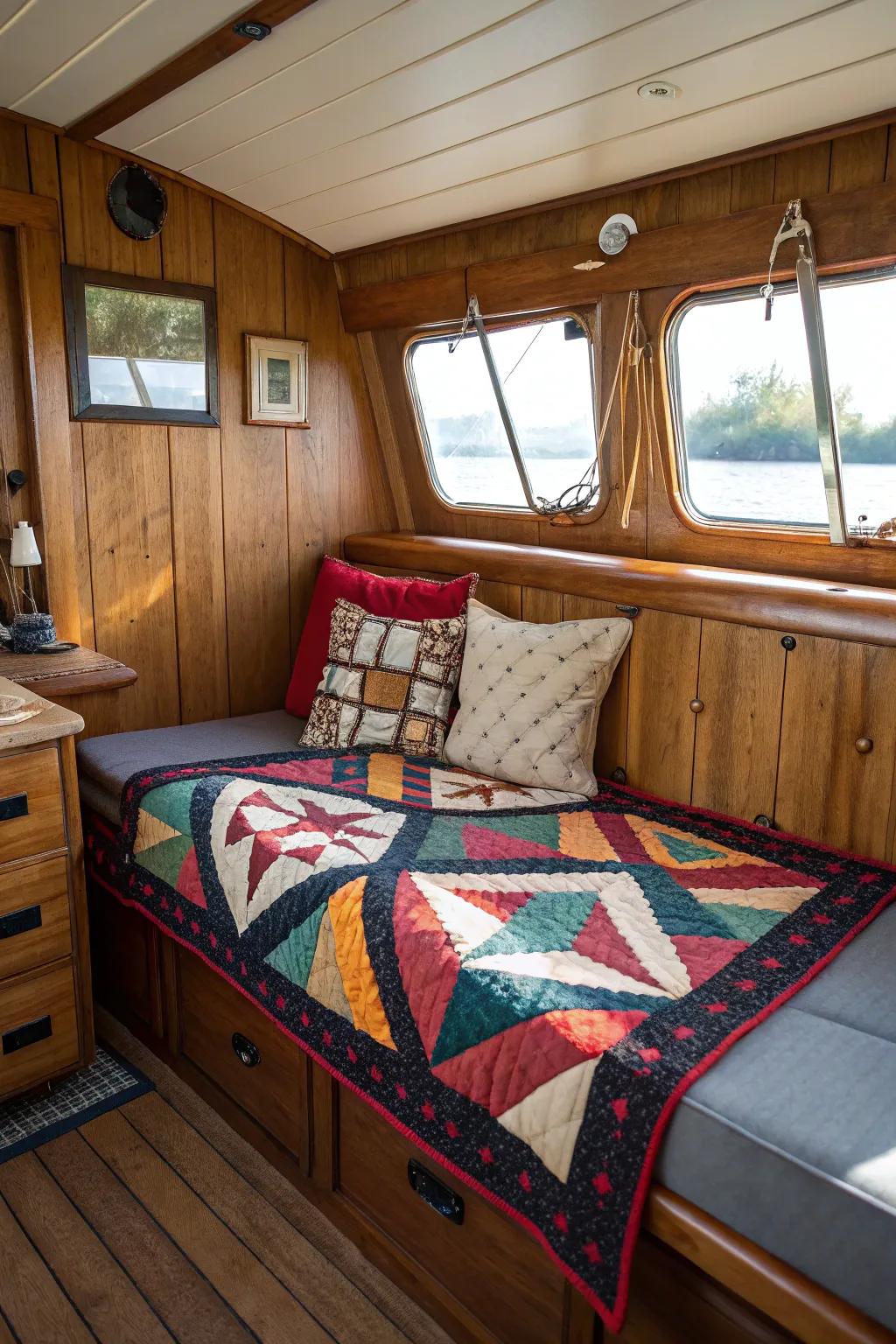 A feature piece sets the design of your cabin.