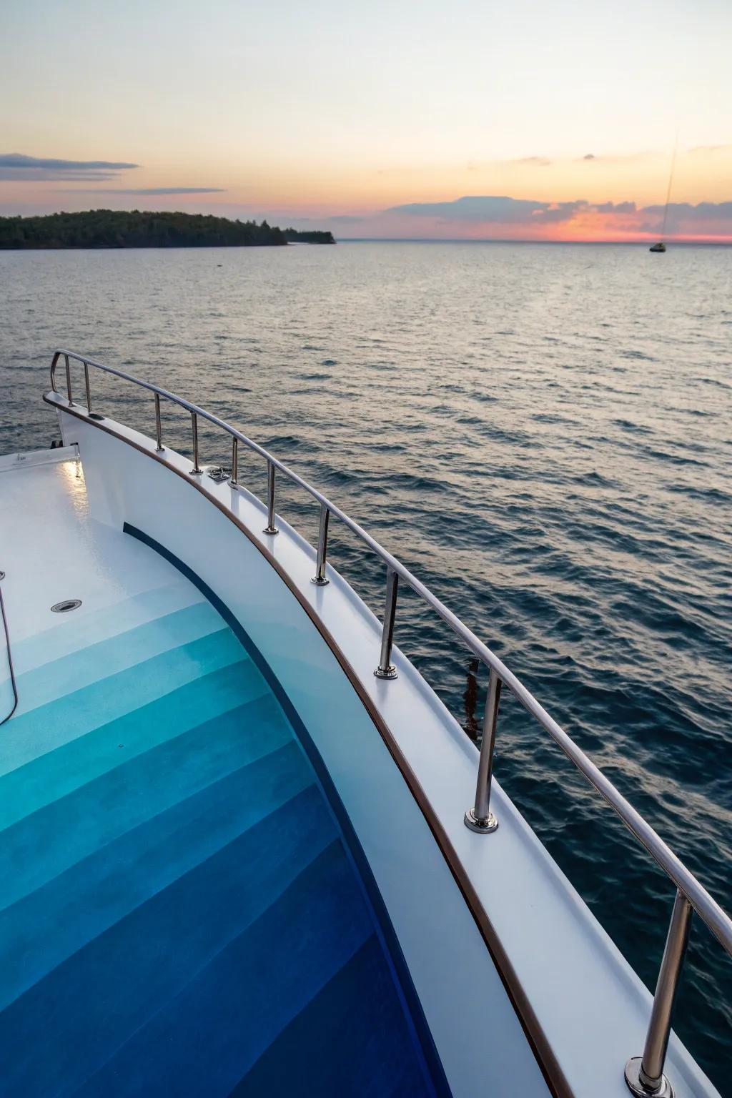 A gradient effect gives a mesmerizing sense of visual transformation.