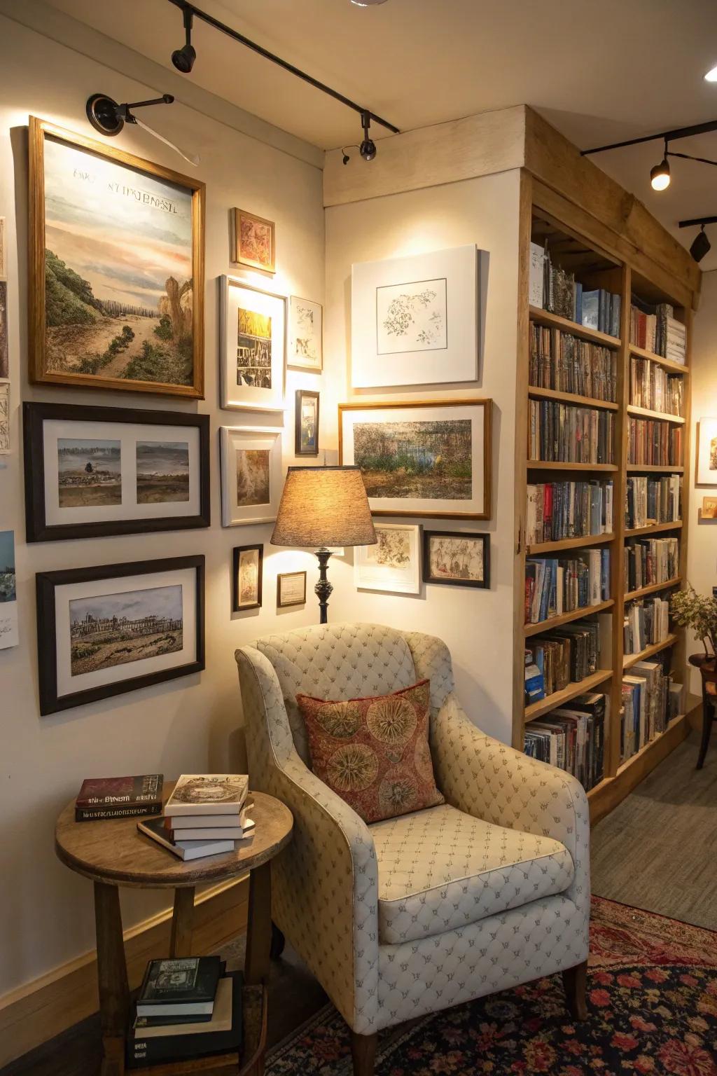 An artistic nook that sparks ingenuity and contemplation.