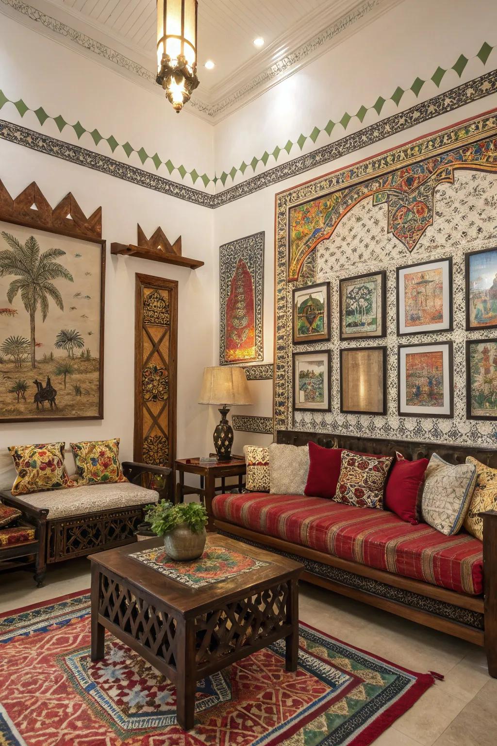 Global influences bring depth and richness to border designs.