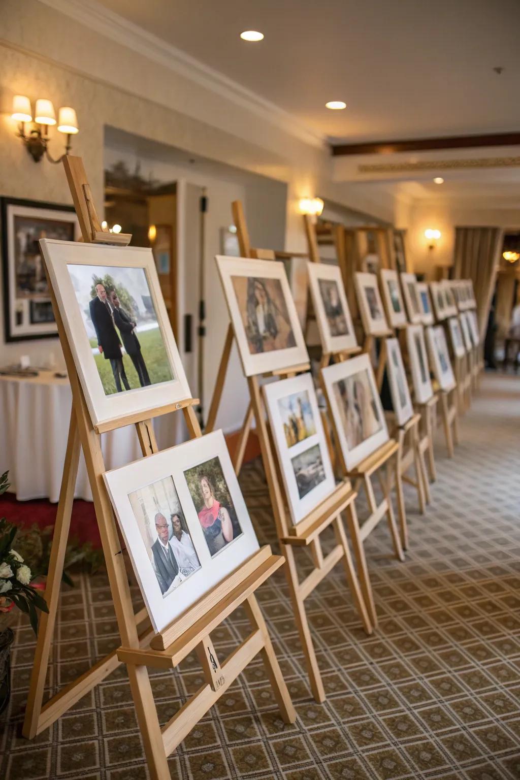 Small stands generating personal image experiences.