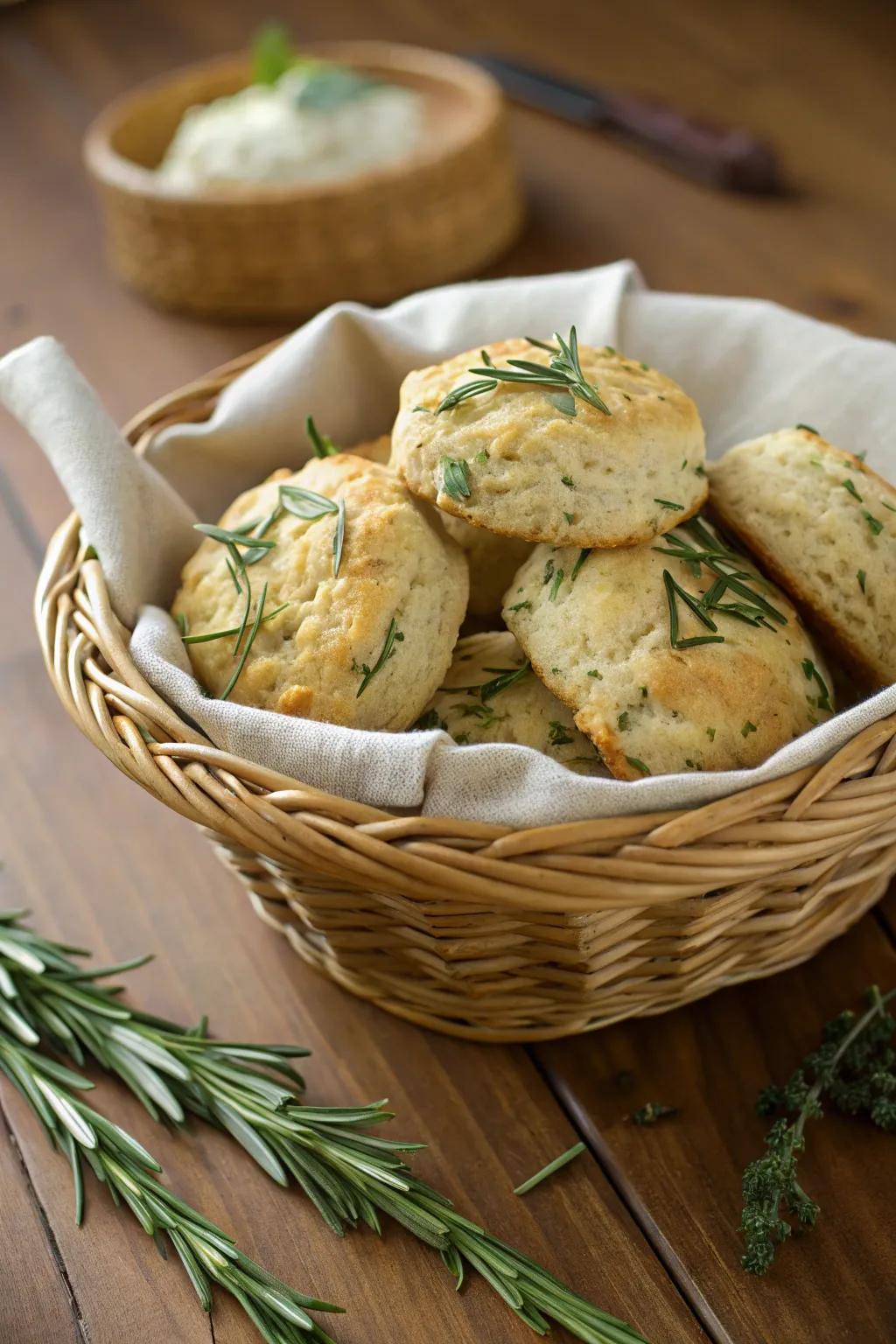 Savory bread bites that offer a rustic brunch experience.