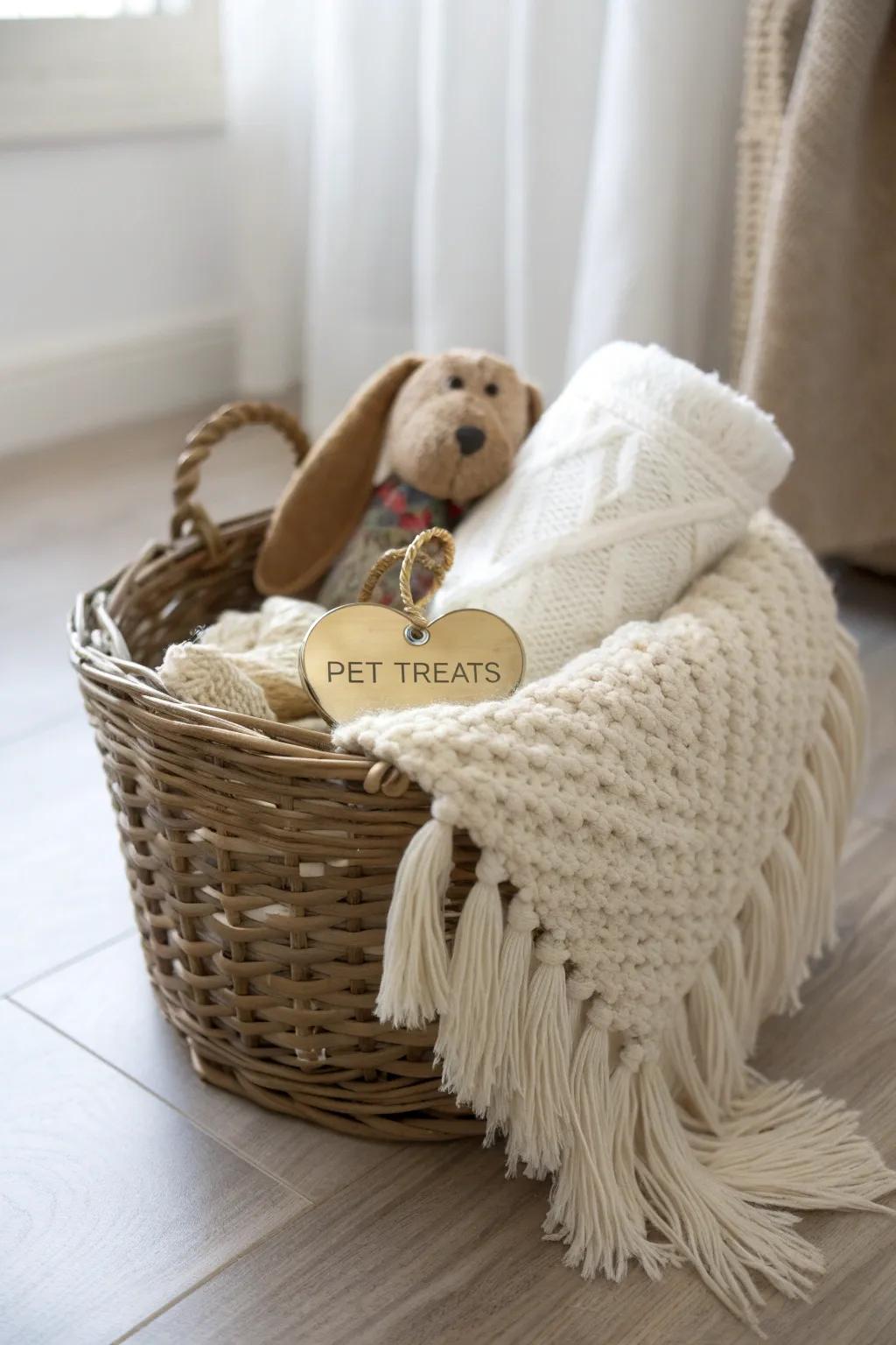 A cozy surprise for your furry friend, mixing style with heartfelt touches.