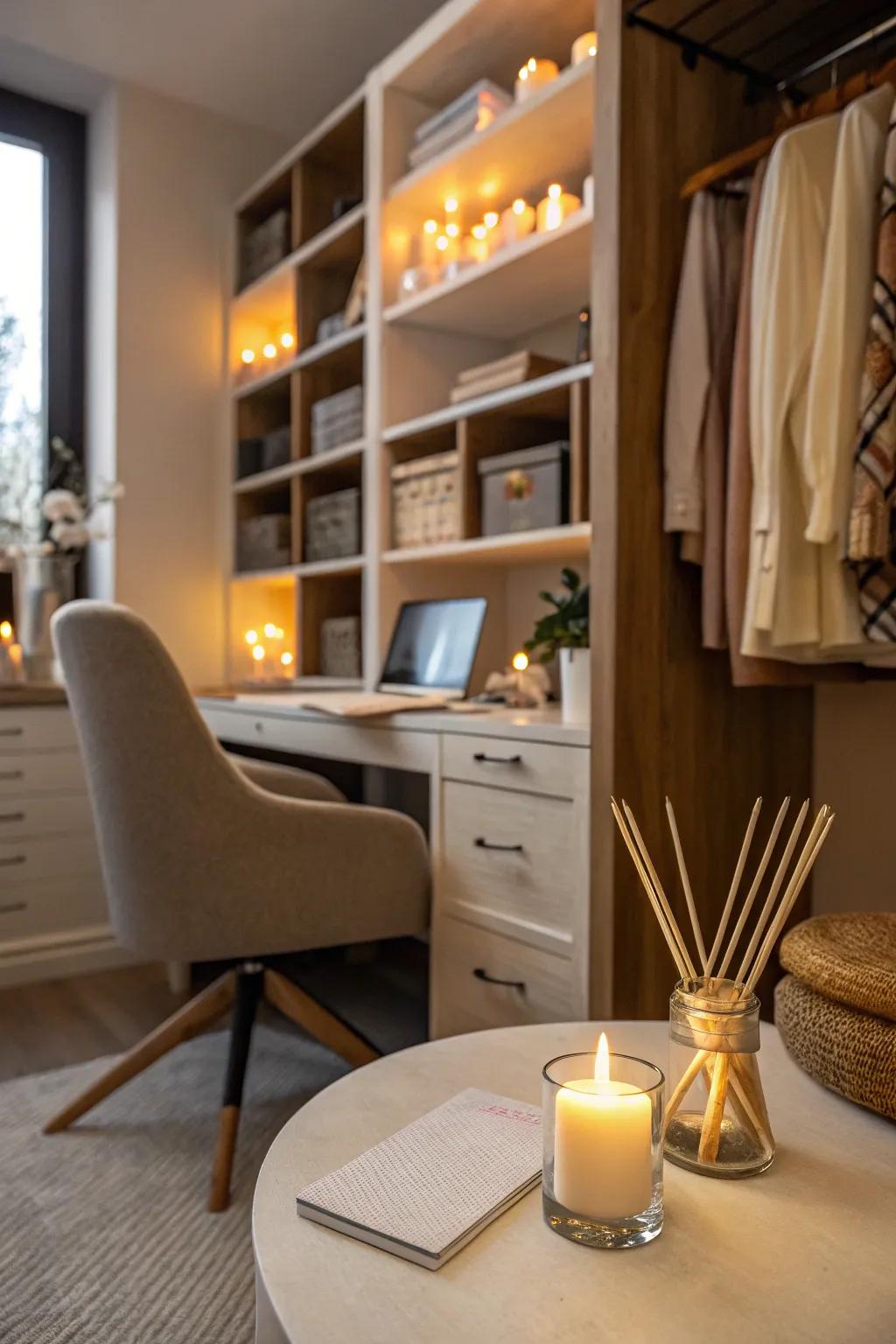 Make your cloffice smell nice to boost your mood.