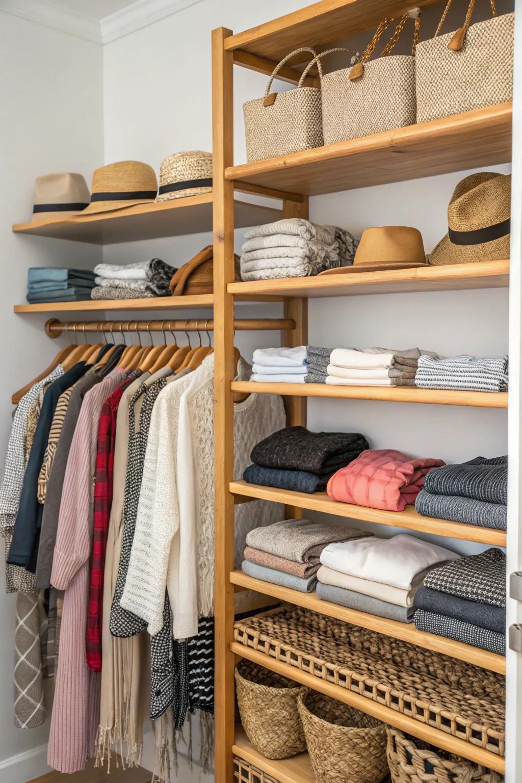 Bring nature inside with eco-friendly bamboo racks.