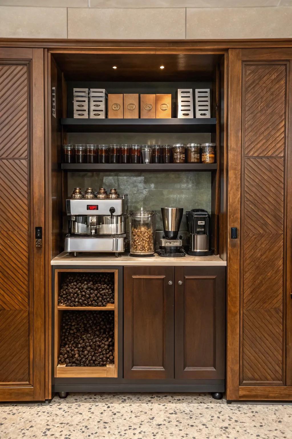 A concealed setup keeps your space sleek and tidy.