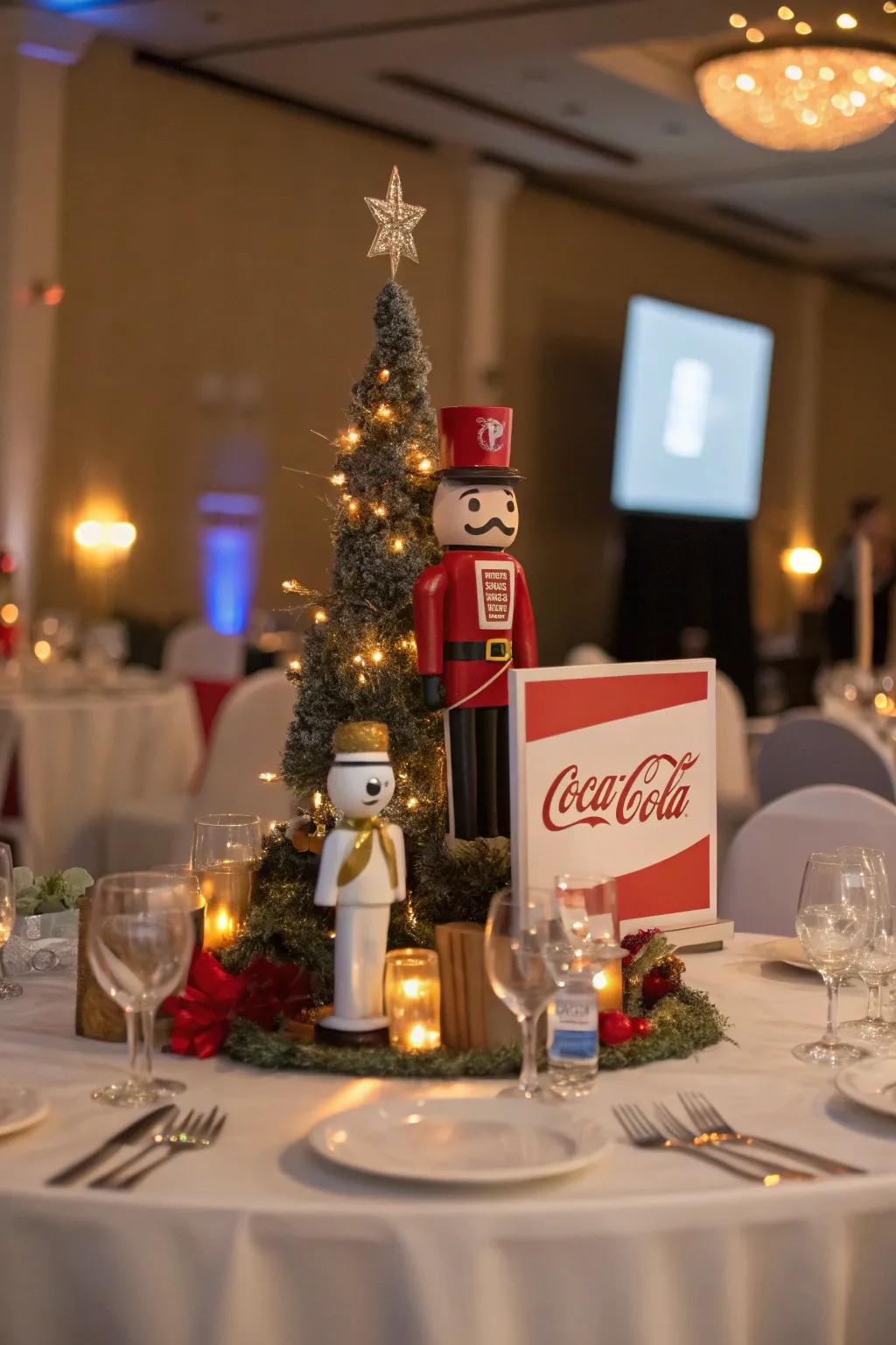 With festive centerpieces, personalize tables