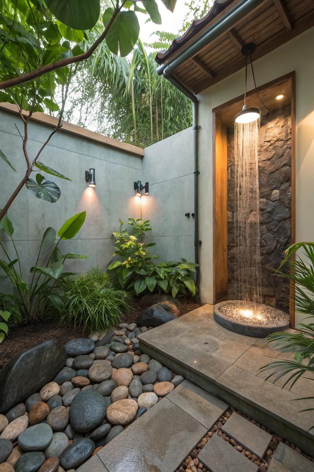 Uncover tranquility within a zen-inspired shower.