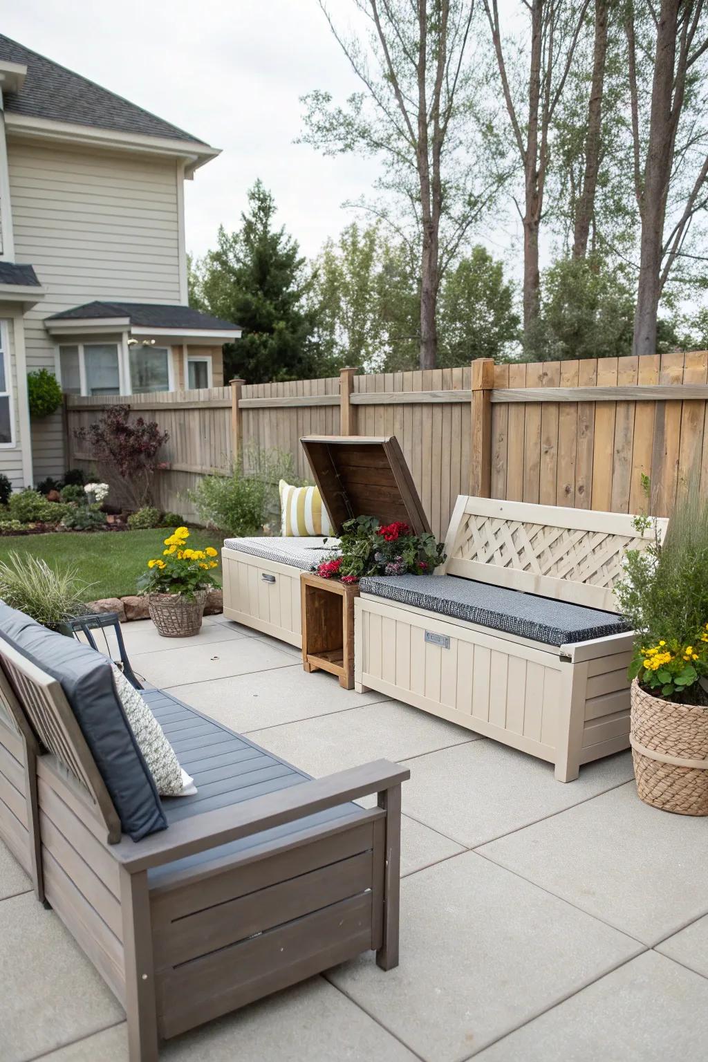 Multi-functional furniture optimizes functionality.