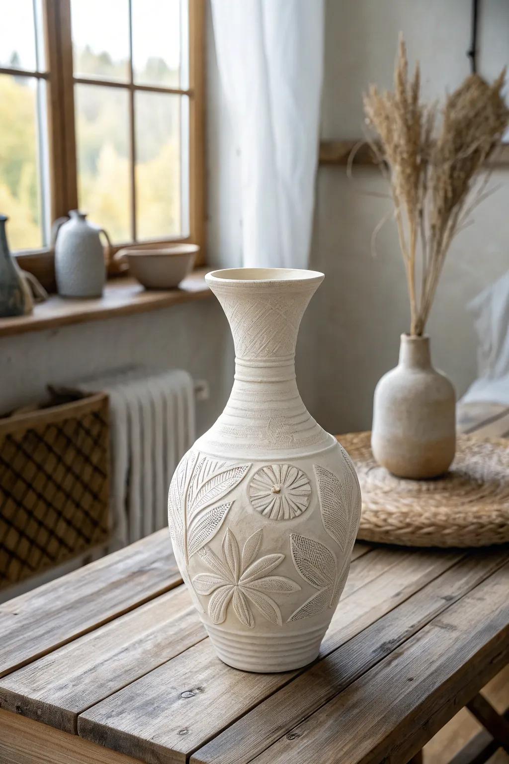 Embrace the beauty of simplicity with hand-molded air solidifying clay creations. 🌿 #CraftedWithCare #MinimalistBoho