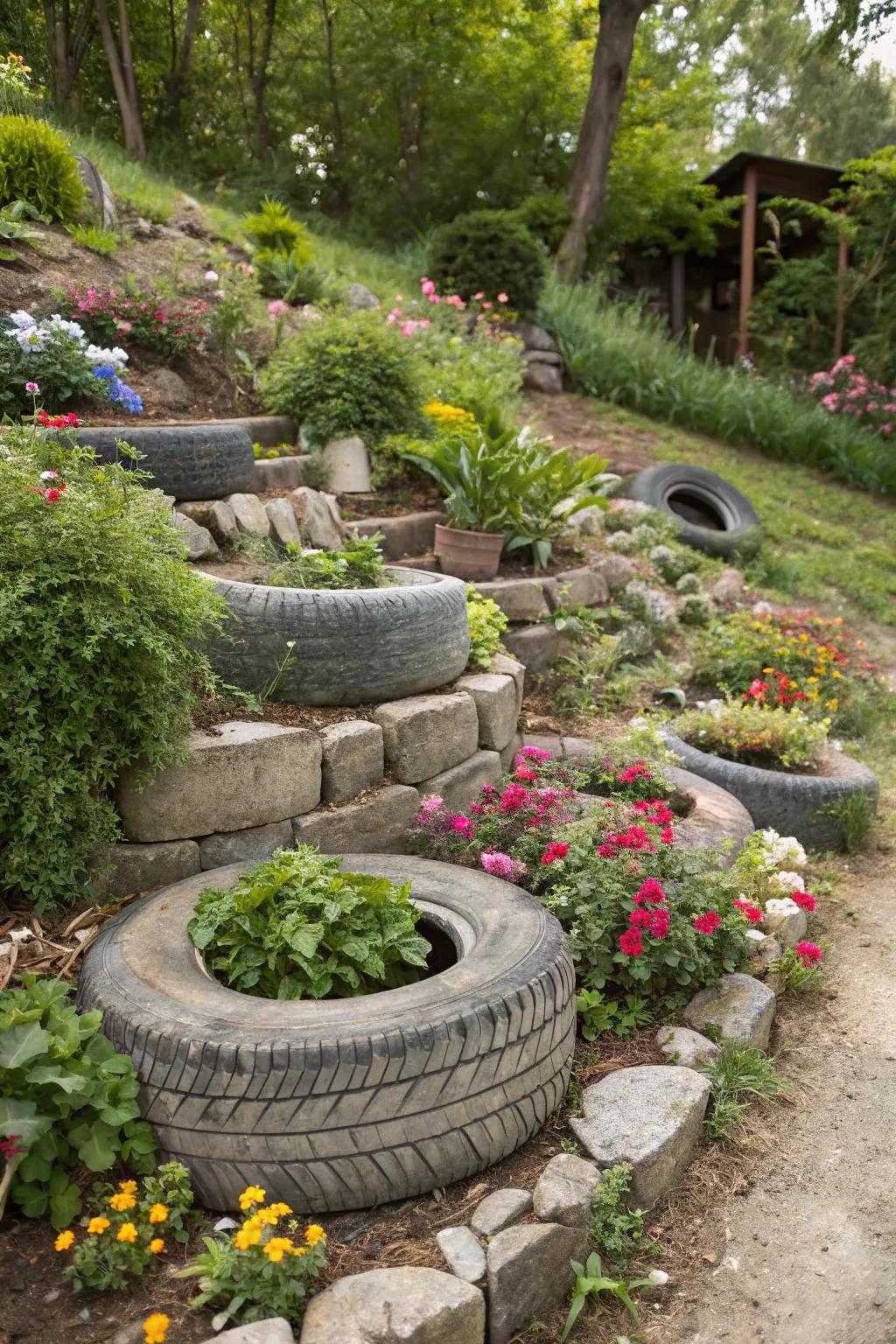 Intriguing sunken ring sanctuaries designing layered landscapes.