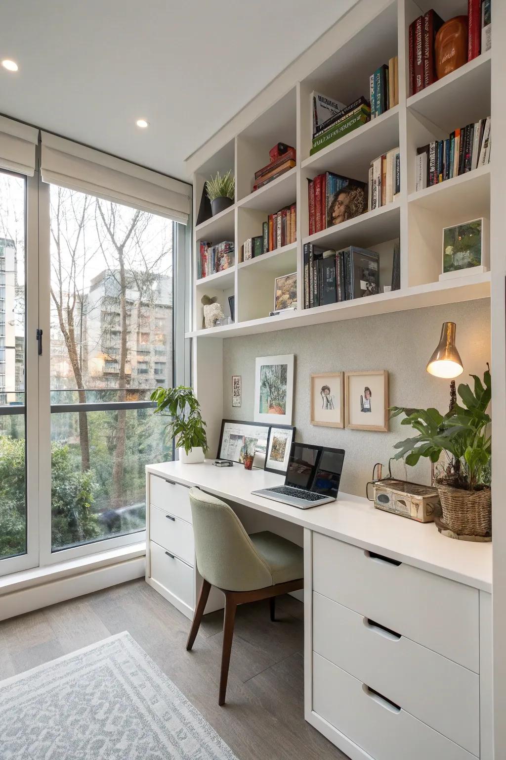 Tailored home office encouraging efficiency and creativity