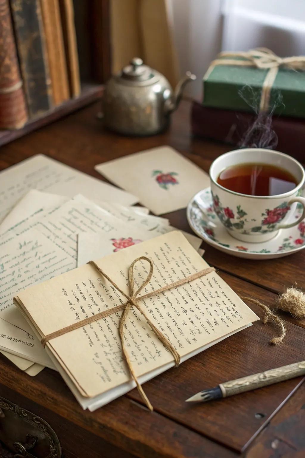 A handwritten personal note collection is a timeless, sentimental offering.