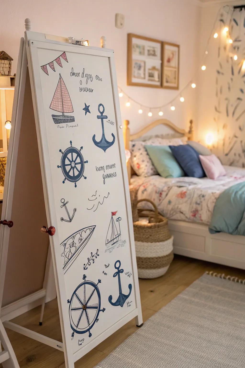 Reflect your personality with a themed whiteboard.