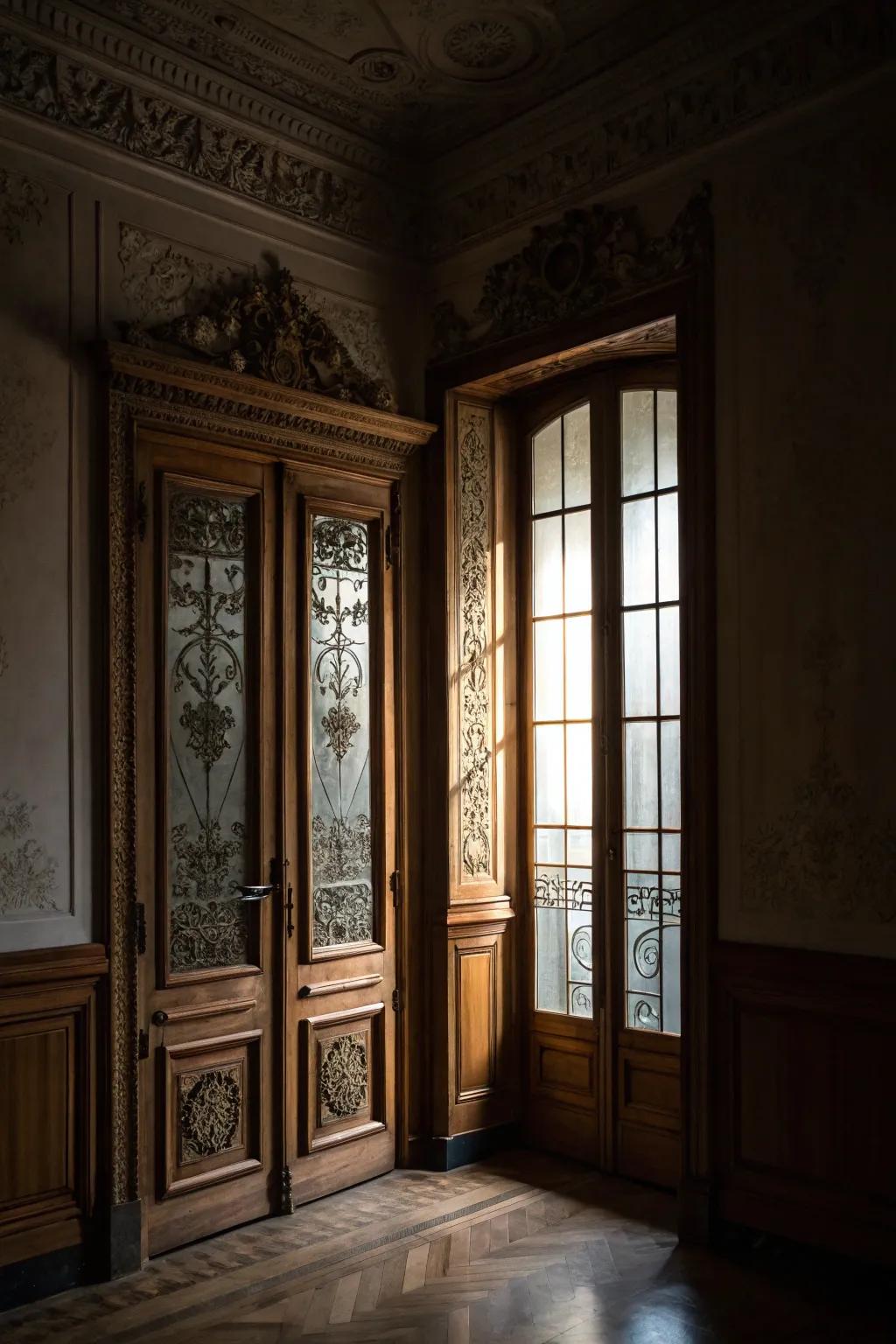 A space featuring Gallic interior dividers.