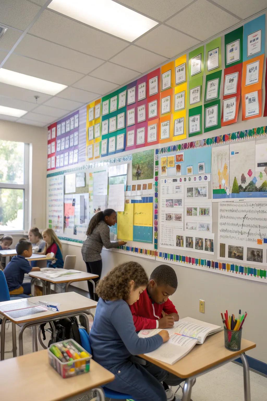 A progress showcase section celebrating individual pupil growth narratives.