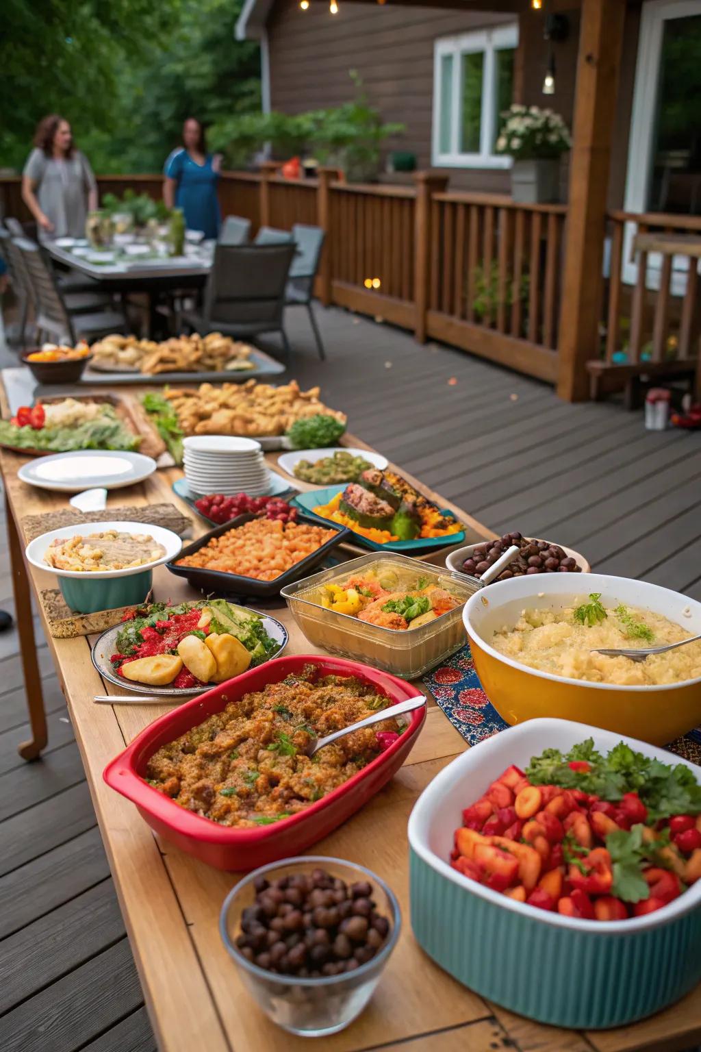 A sharing supper brings diverse flavors and a sense of community.