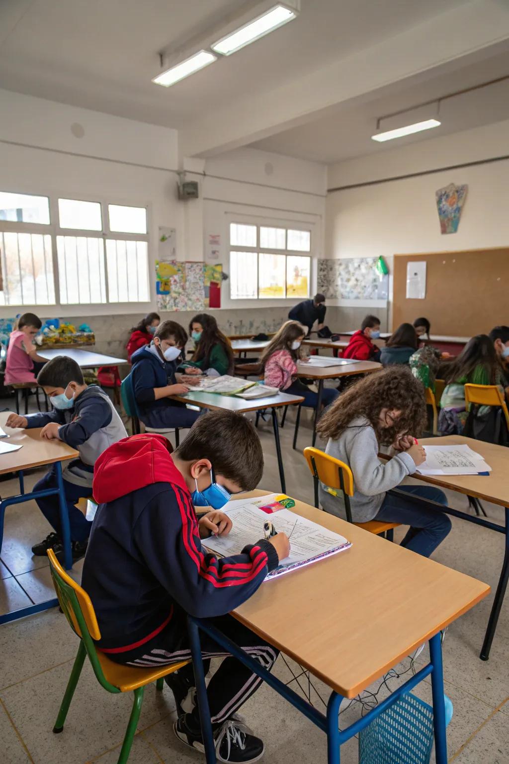 Activity zones help create themed learning spots.