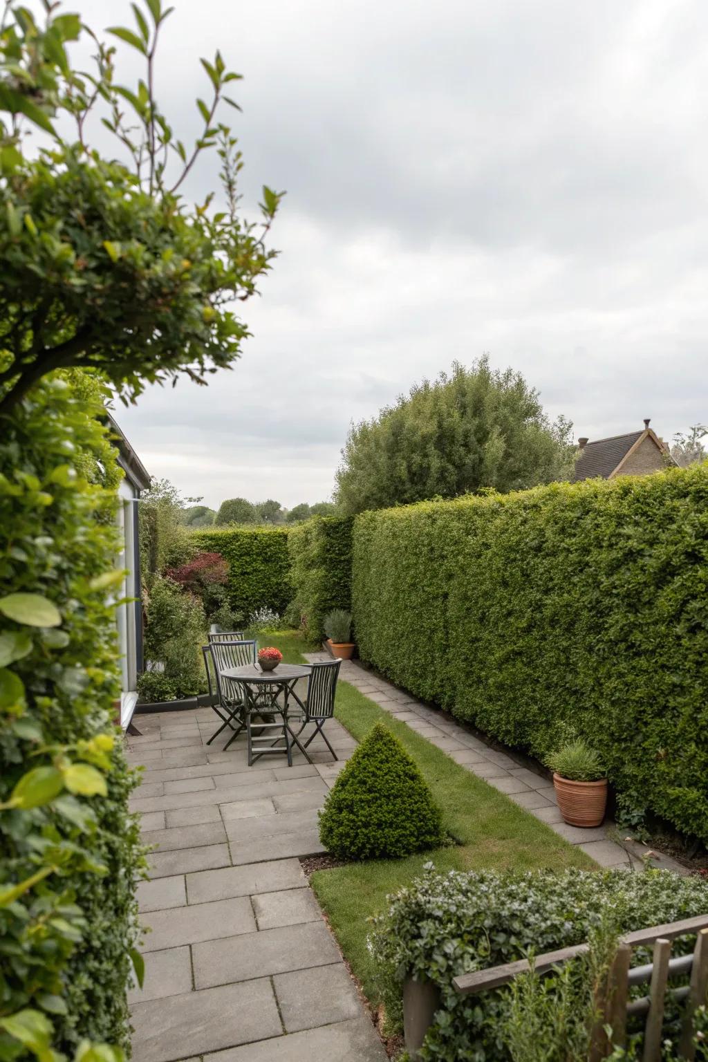 Organic borders add structure and greenery to your yard.