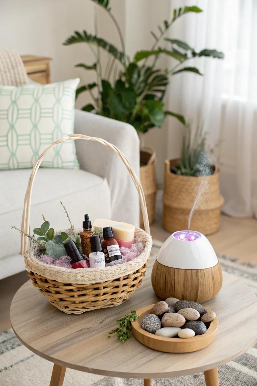 Design a peaceful ambiance with scented calm.