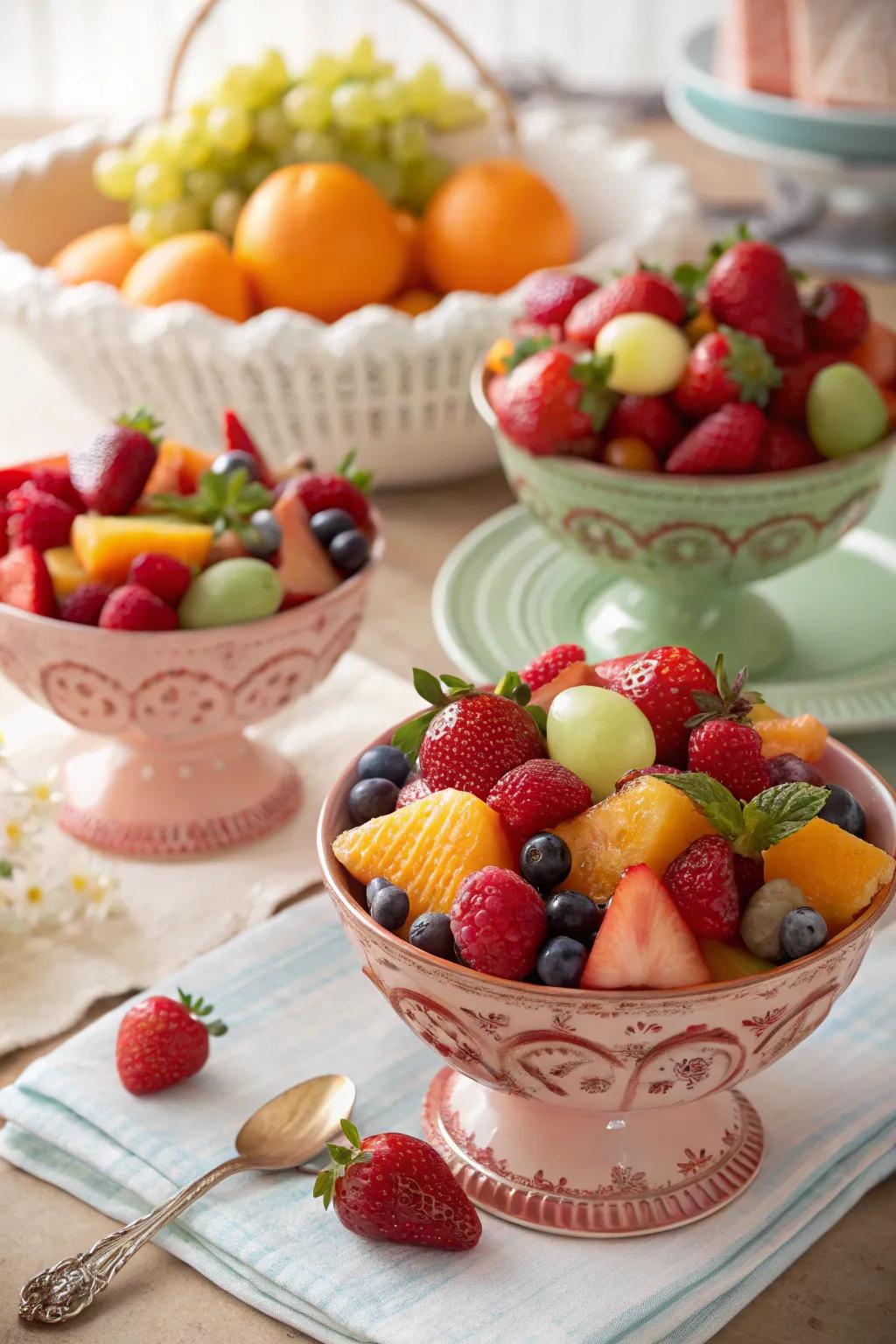 A fresh and visually appealing fruit mix through a seasonal spin.