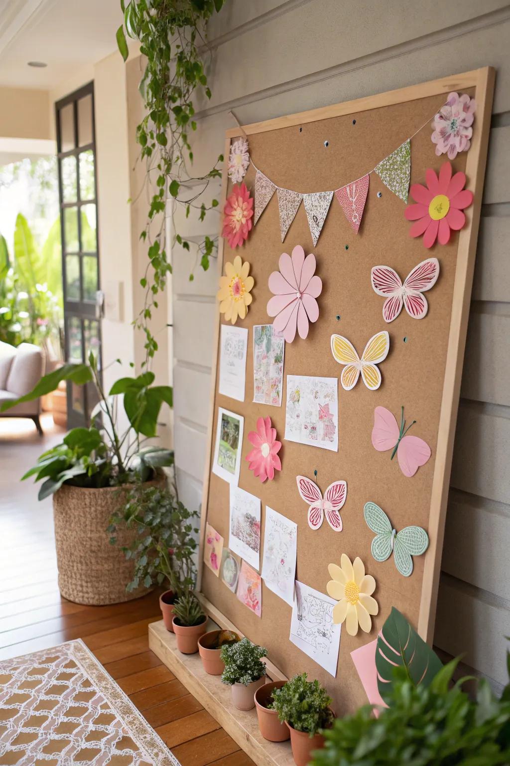 Permit your setting to bloom through a garden-themed arrangement.