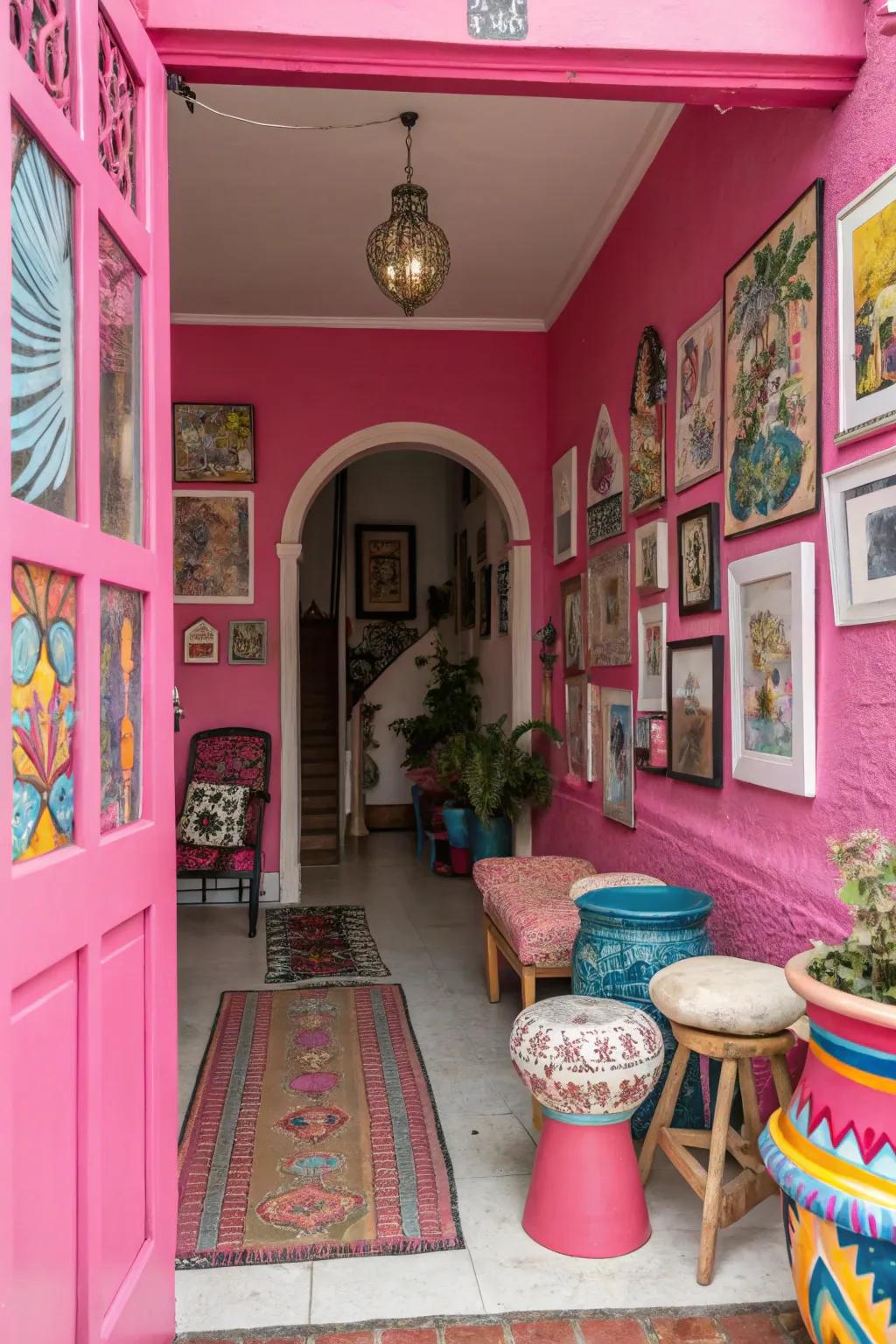 Make a daring expression with vibrant rouge hues.