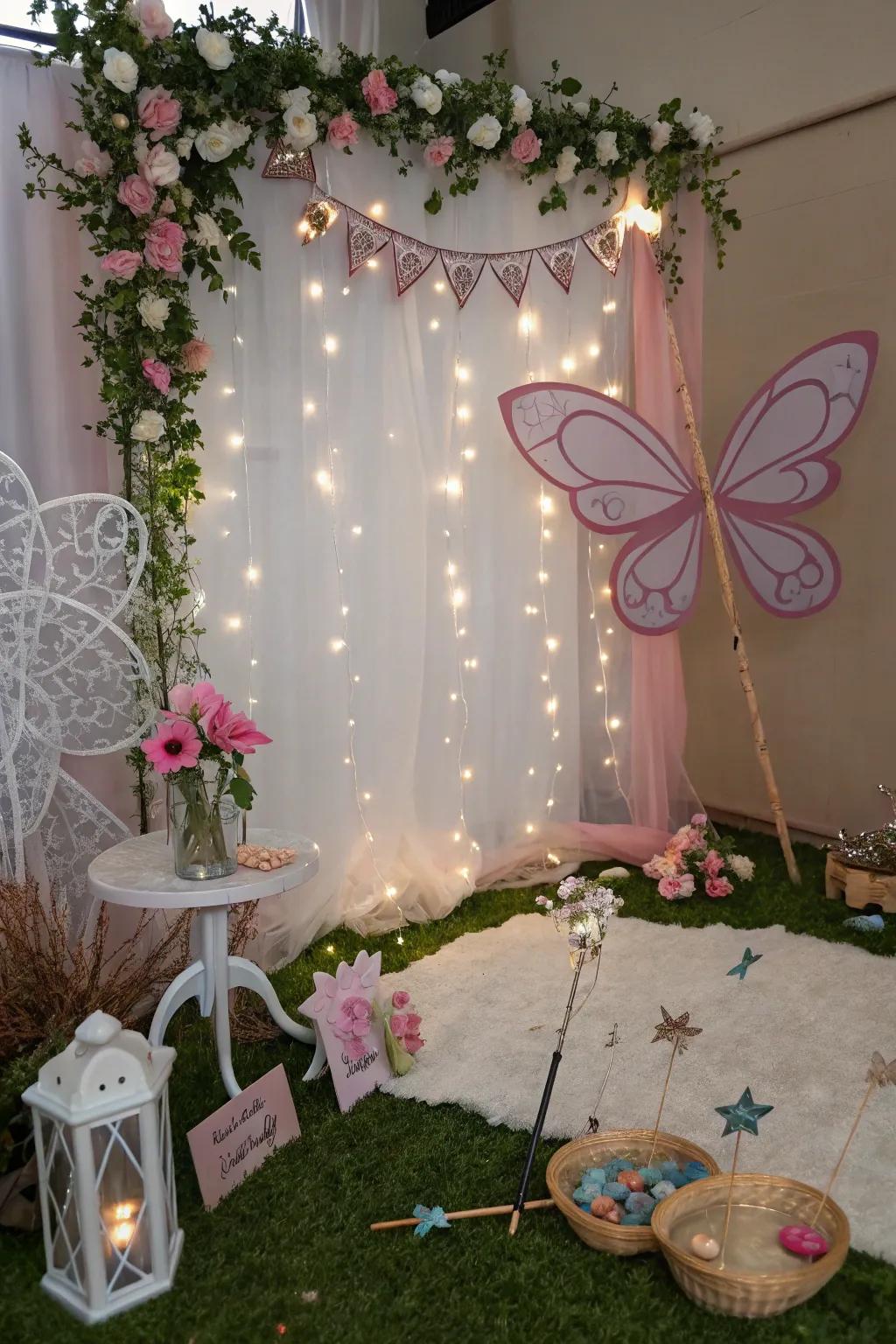 An enchanted picture corner for capturing magical moments.