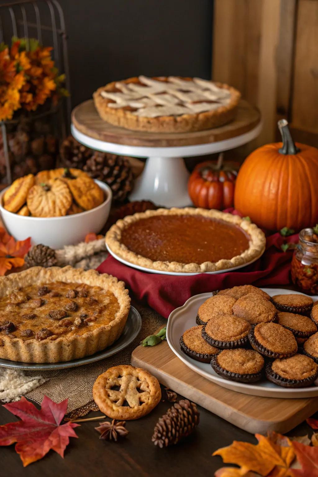 An autumn bake-off showcases delicious seasonal treats.