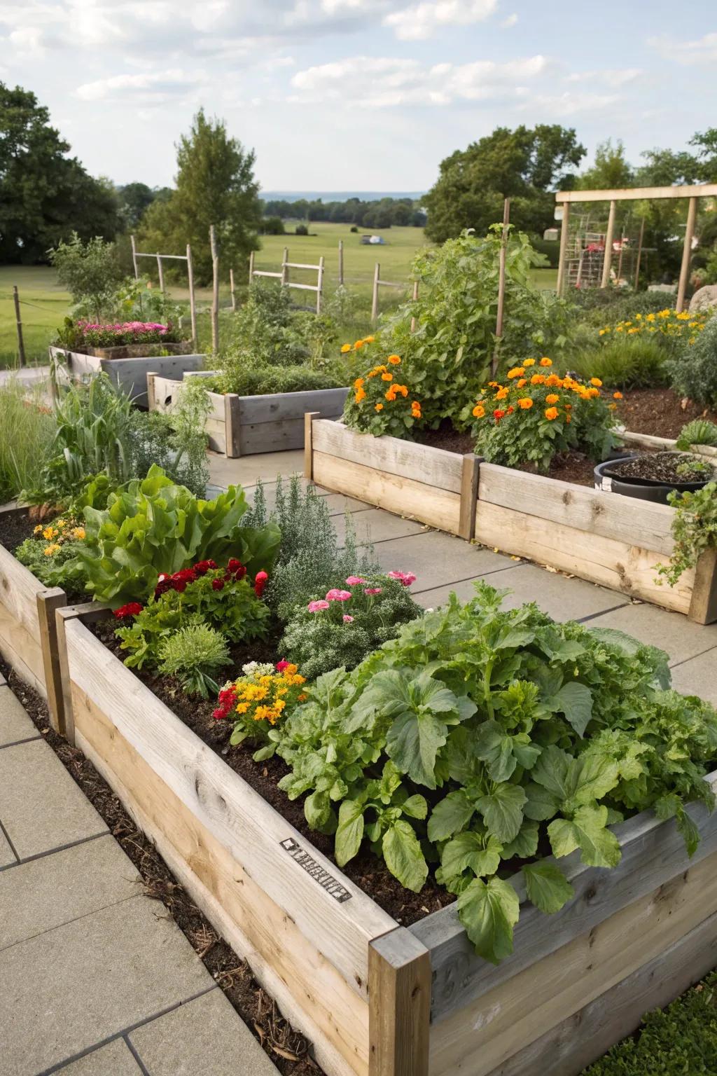 Raised planters bring ease and organization to your gardening efforts.