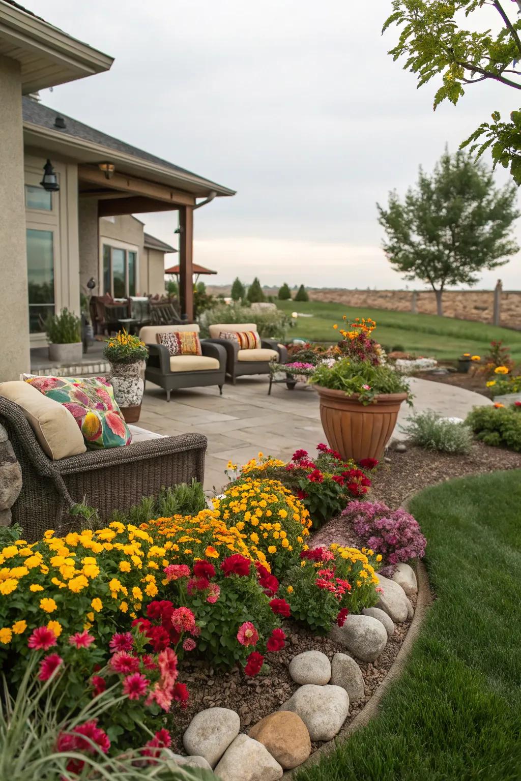 Fashion a snug rest nook to relish your flower beds, creating a peaceful sanctuary.