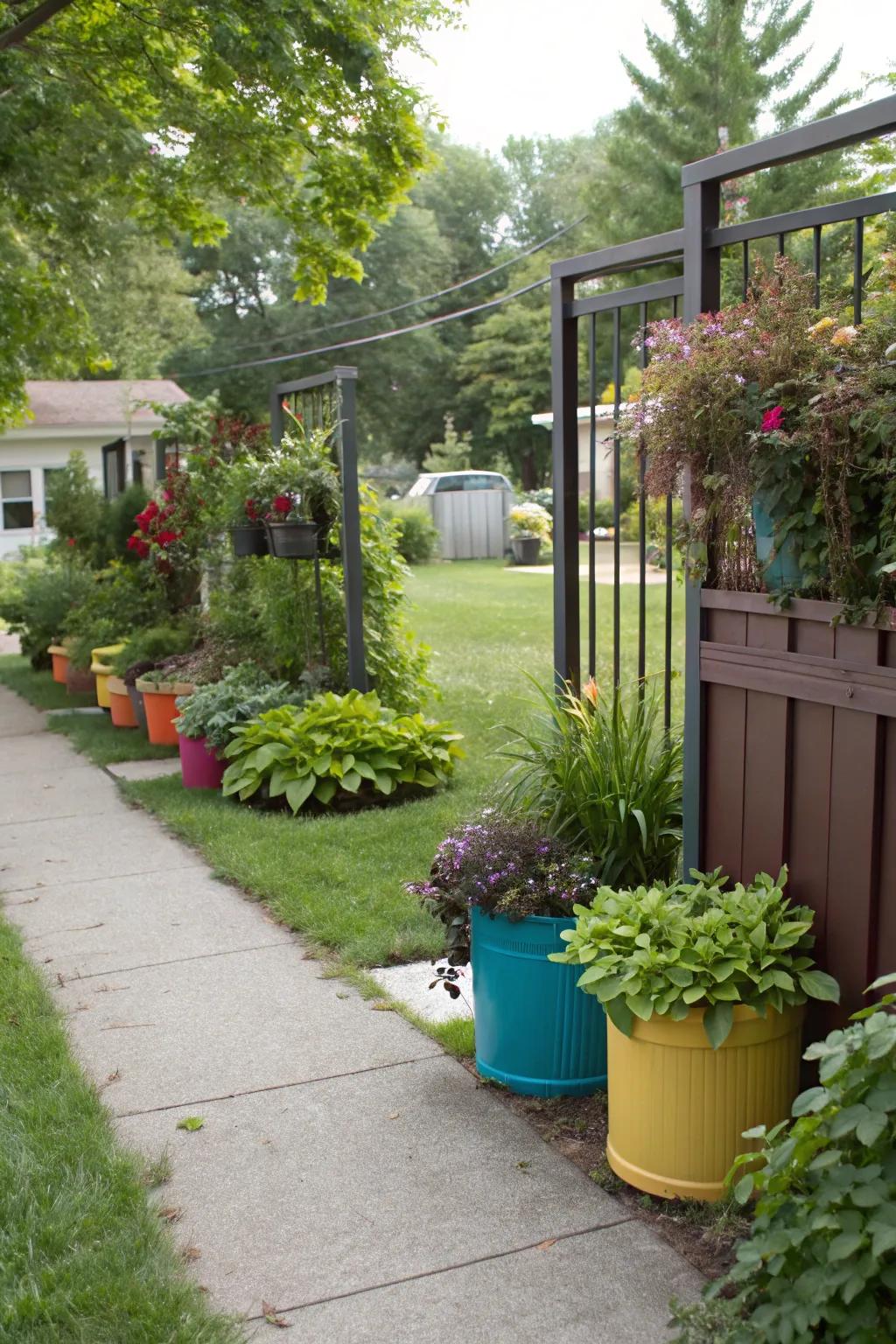 Portable gardens deliver versatile and movable privacy options.