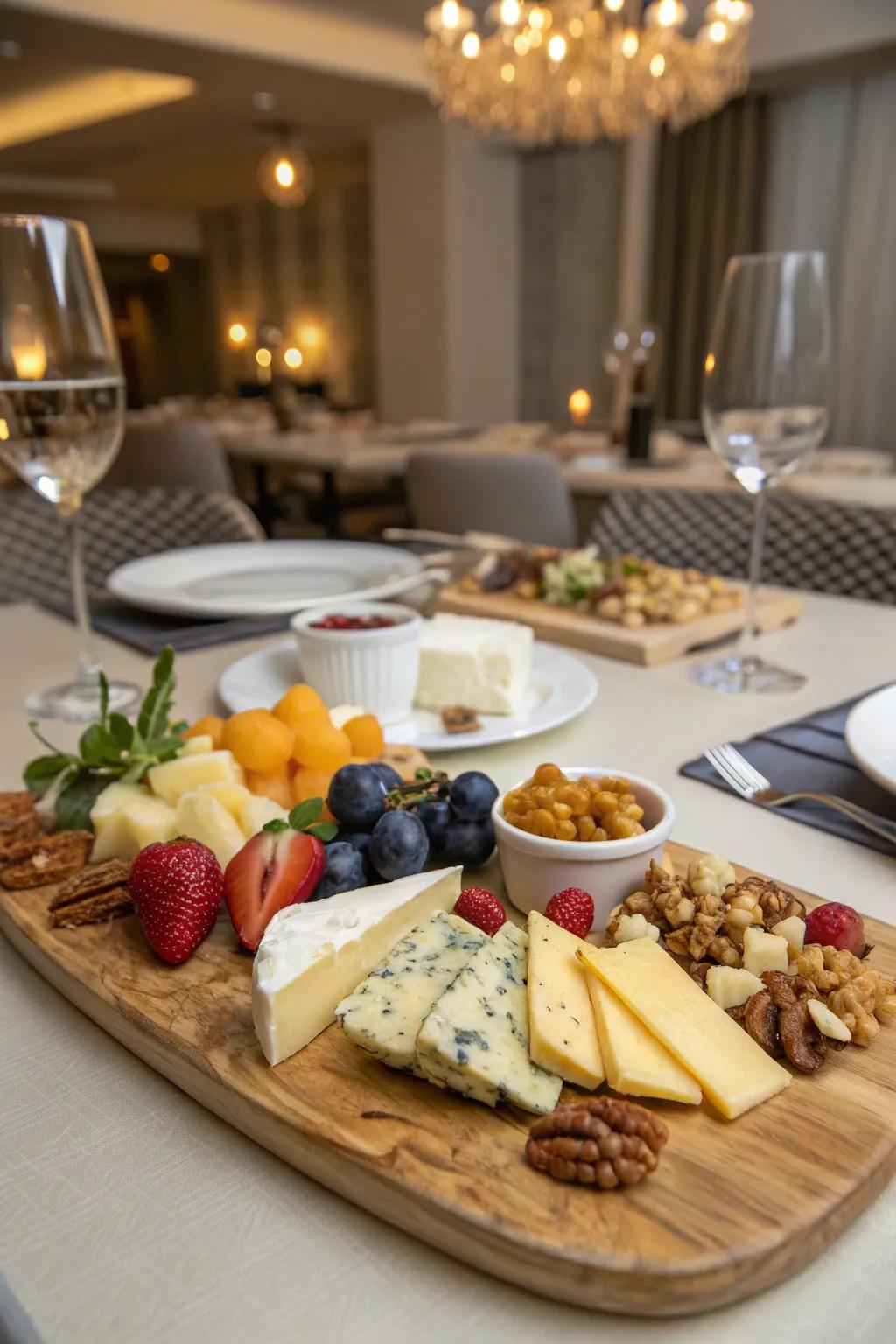 Entertain in style with this exquisite artisan cheese board.