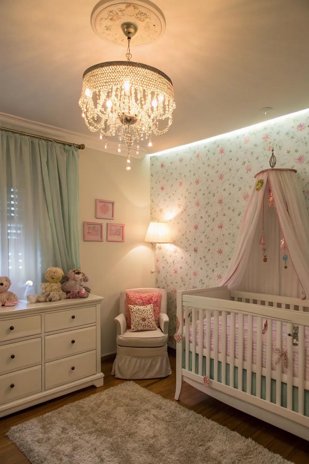 Tiered illumination offers fine-tuned mood control.