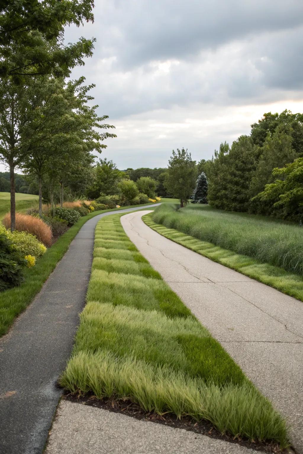 Dual-color grass tones produce a striking visual richness.