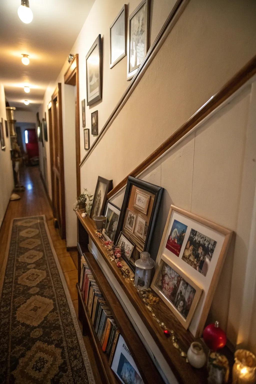 Picture rails offer flexibility in showcasing your collection.