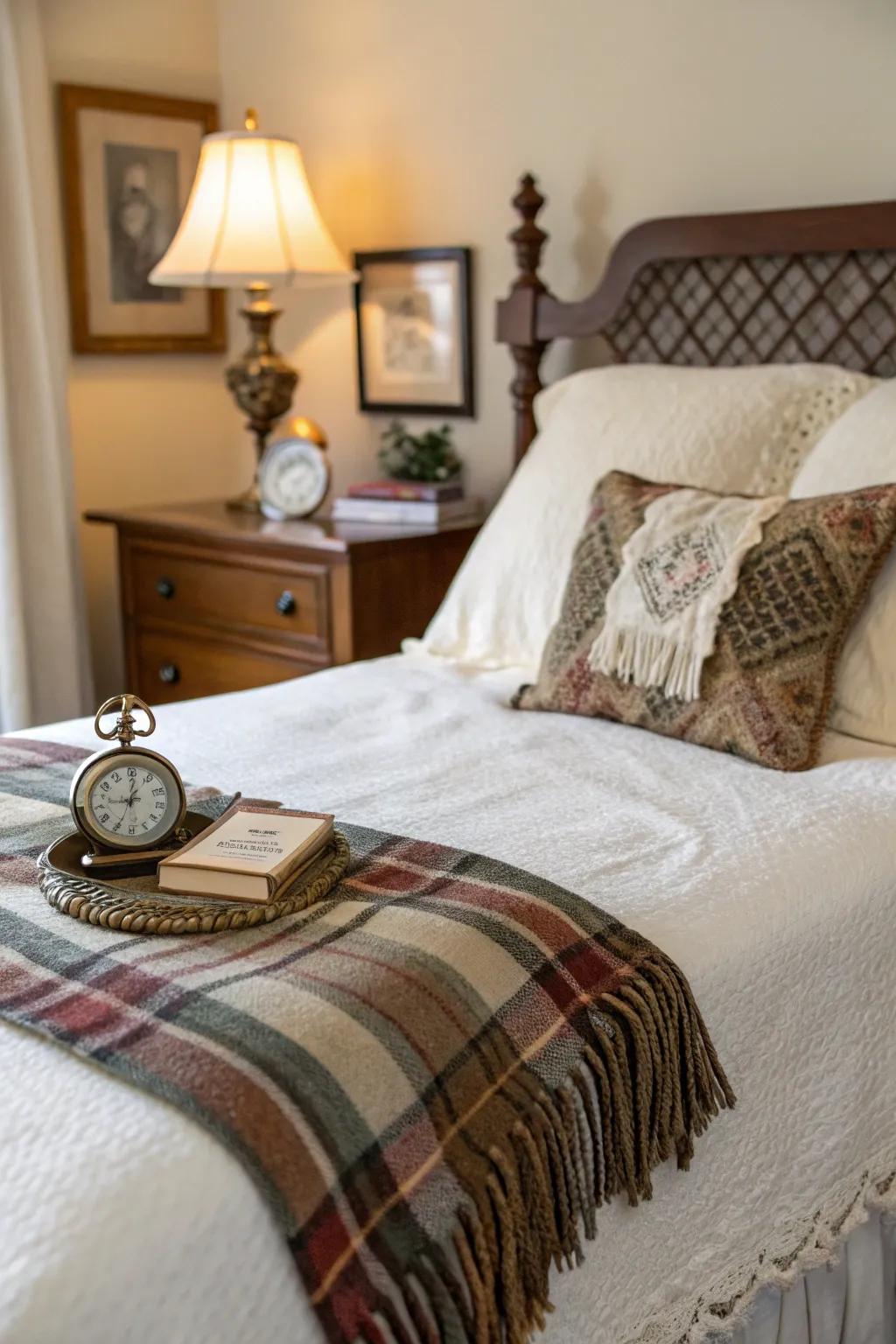 Personal details personalize your bed.