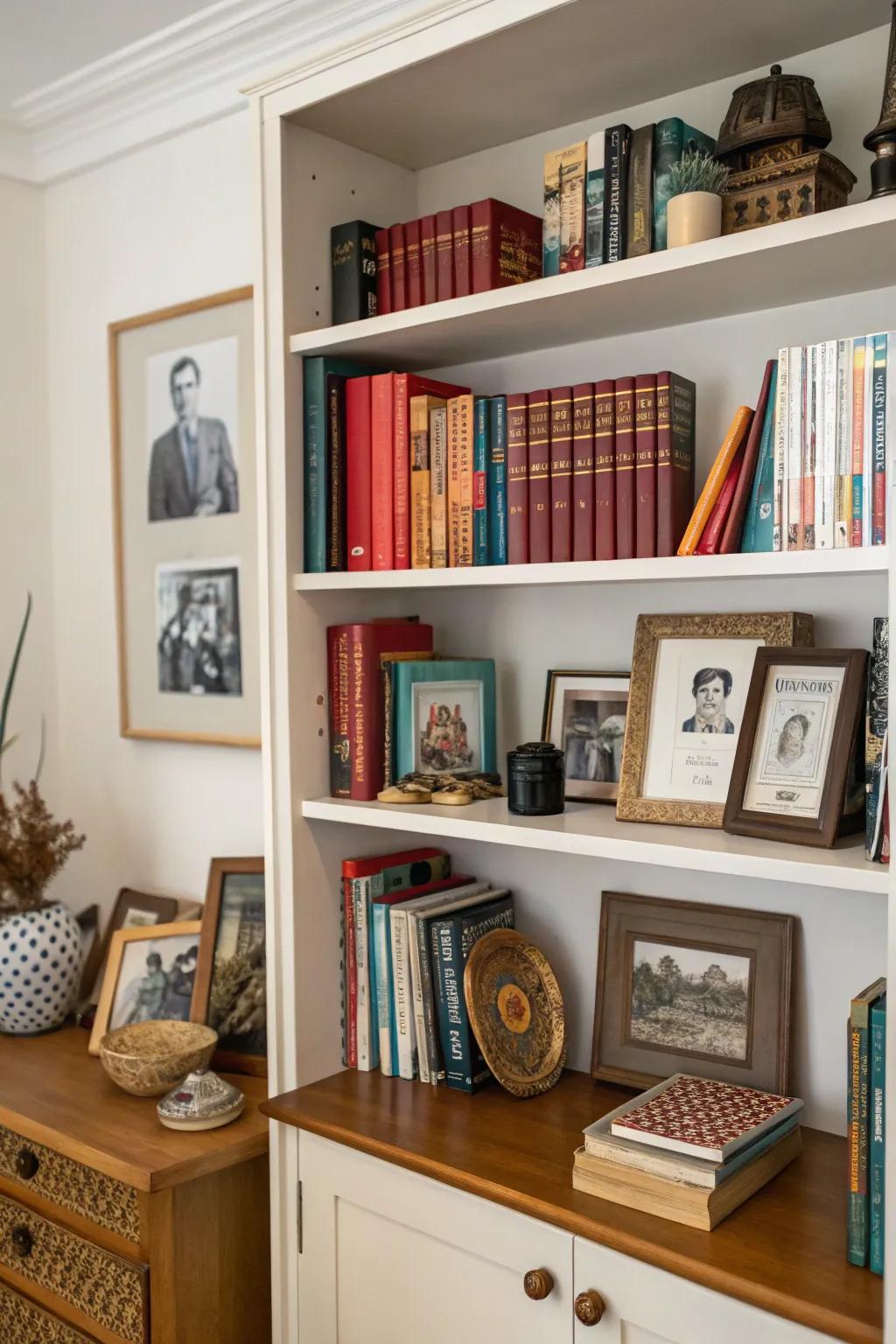 Keepsakes infuse a personal element to your shelves