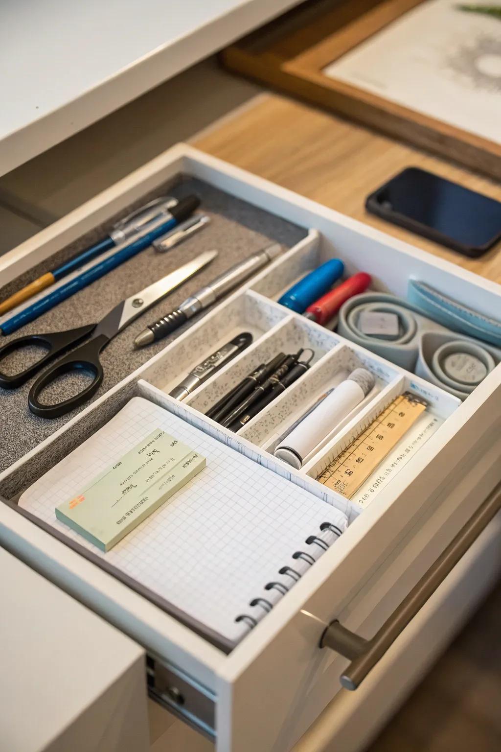 Strategic placement of frequently used items for enhanced accessibility.