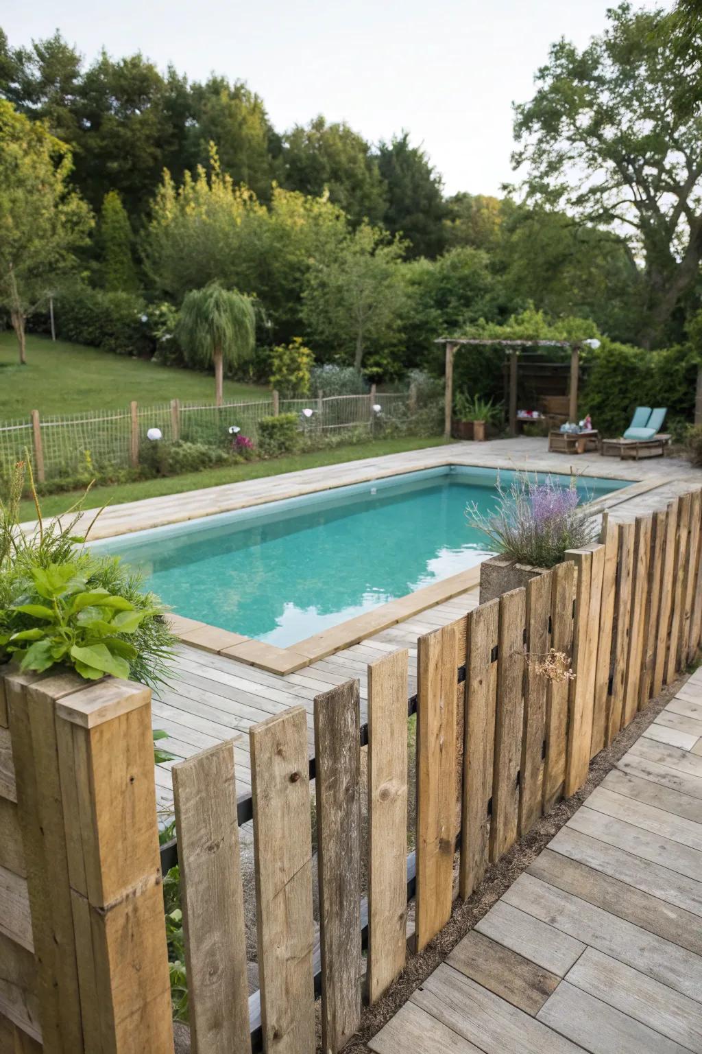 Eco-friendly perimeters use sustainable materials for a green touch.