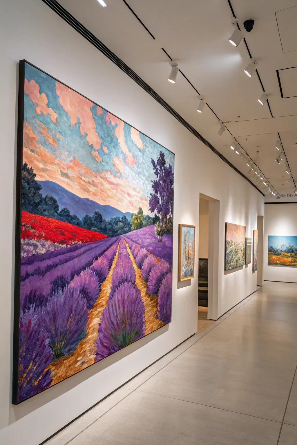 Lavender with a twist, for those who love unexpected artistic surprises.